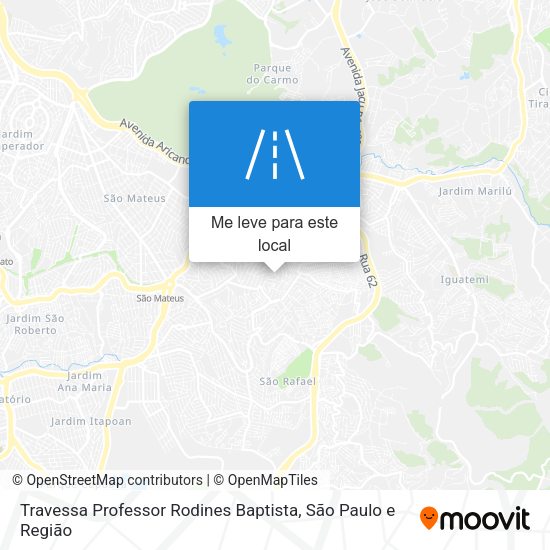 Travessa Professor Rodines Baptista mapa