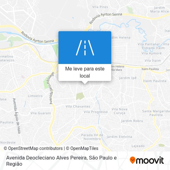 Avenida Deocleciano Alves Pereira mapa