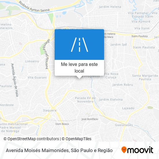 Avenida Moisés Maimonides mapa