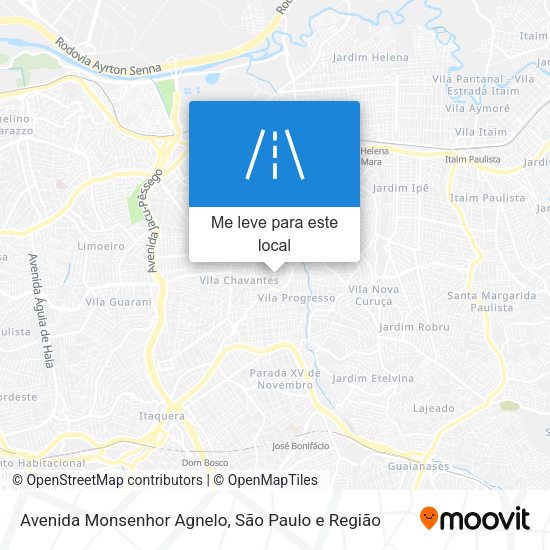 Avenida Monsenhor Agnelo mapa