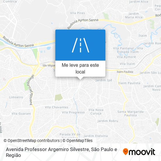 Avenida Professor Argemiro Silvestre mapa