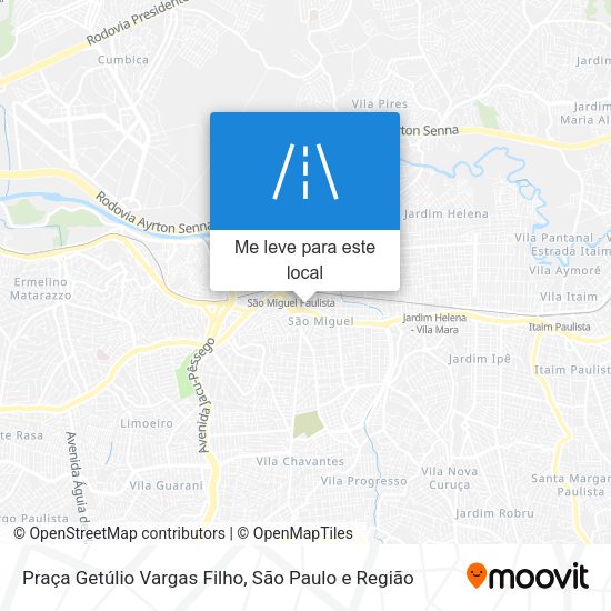 Praça Getúlio Vargas Filho mapa