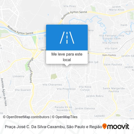 Praça José C. Da Silva-Caxambu mapa