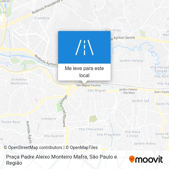 Praça Padre Aleixo Monteiro Mafra mapa