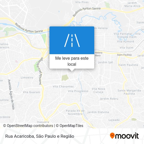 Rua Acaricoba mapa