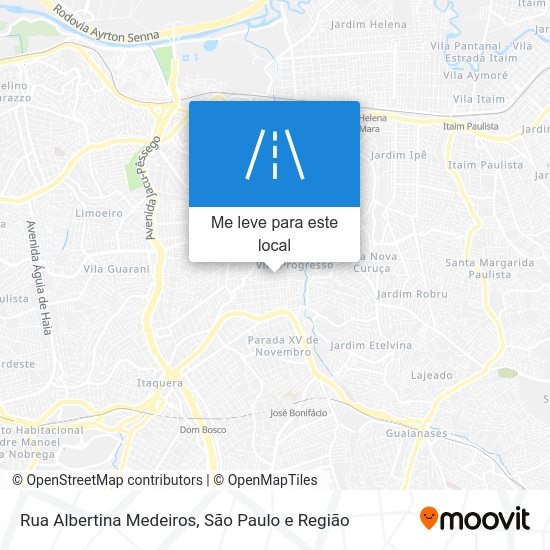 Rua Albertina Medeiros mapa