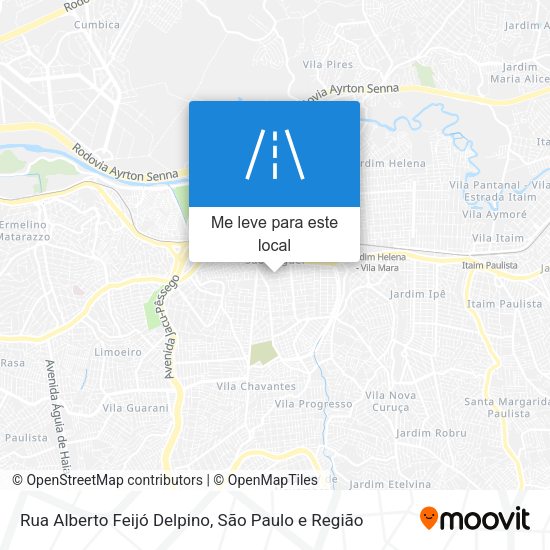 Rua Alberto Feijó Delpino mapa