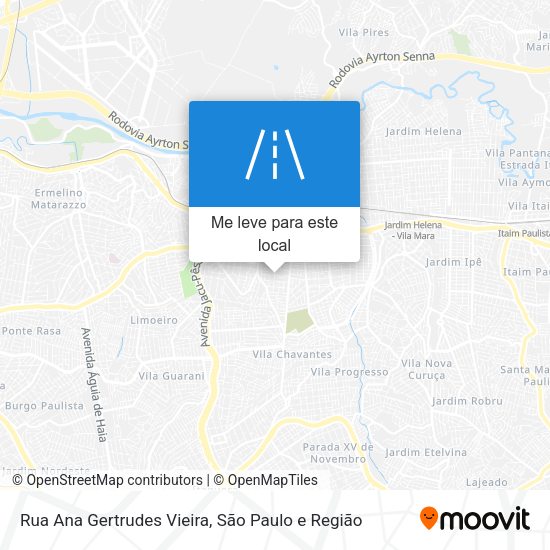 Rua Ana Gertrudes Vieira mapa