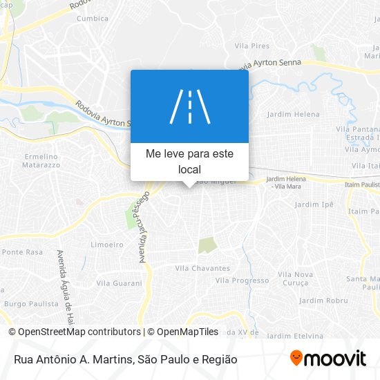 Rua Antônio A. Martins mapa