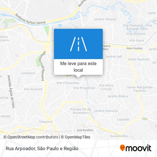 Rua Arpoador mapa