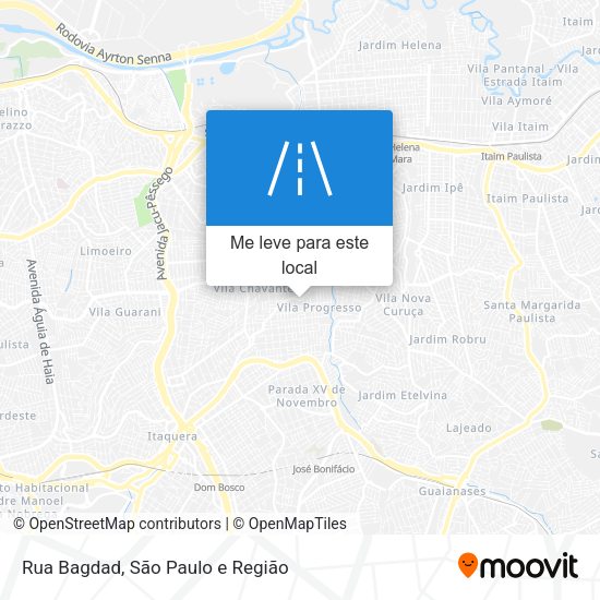 Rua Bagdad mapa