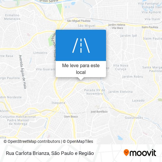 Rua Carlota Brianza mapa