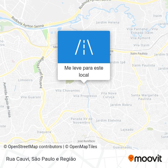 Rua Cauvi mapa