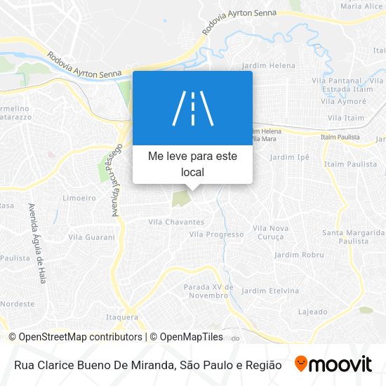 Rua Clarice Bueno De Miranda mapa