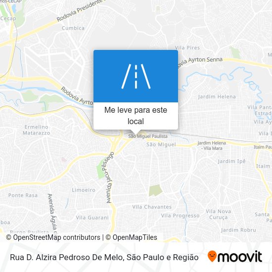 Rua D. Alzira Pedroso De Melo mapa