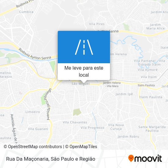 Rua Da Maçonaria mapa
