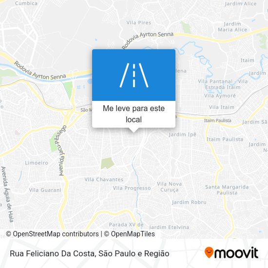 Rua Feliciano Da Costa mapa