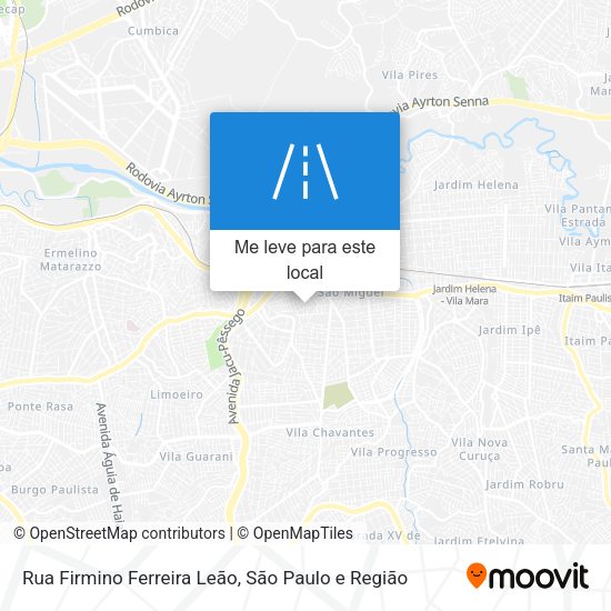 Rua Firmino Ferreira Leão mapa