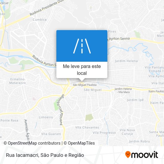 Rua Iacamacri mapa
