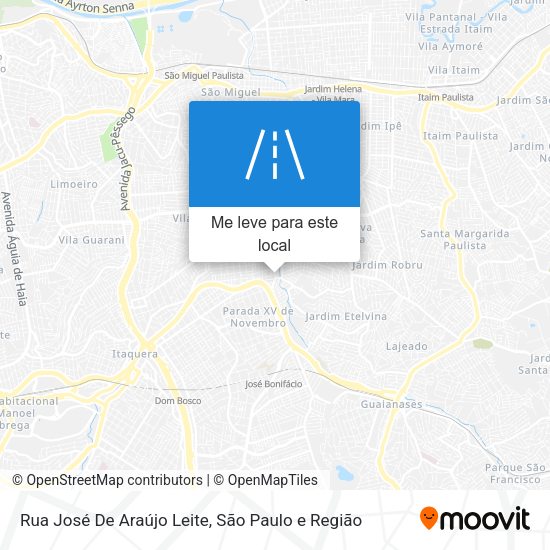 Rua José De Araújo Leite mapa