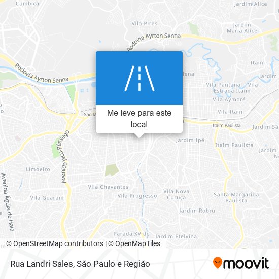 Rua Landri Sales mapa