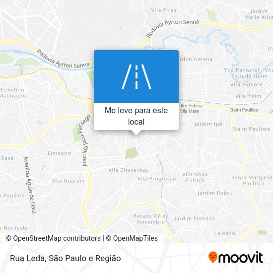 Rua Leda mapa
