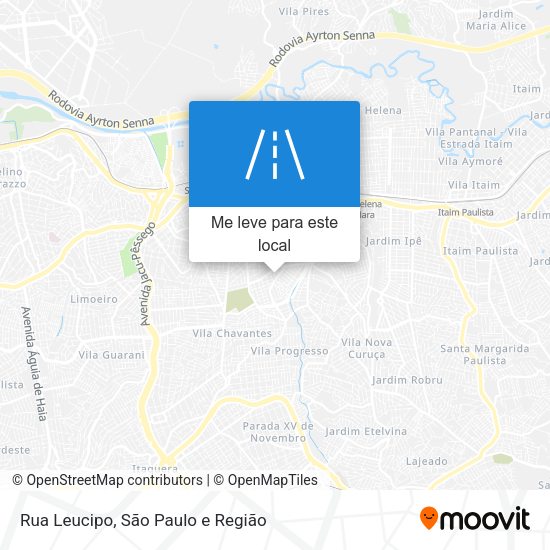 Rua Leucipo mapa