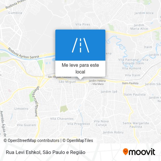 Rua Levi Eshkol mapa