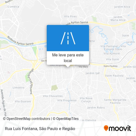 Rua Luís Fontana mapa