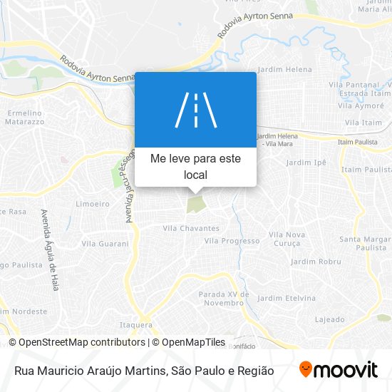 Rua Mauricio Araújo Martins mapa