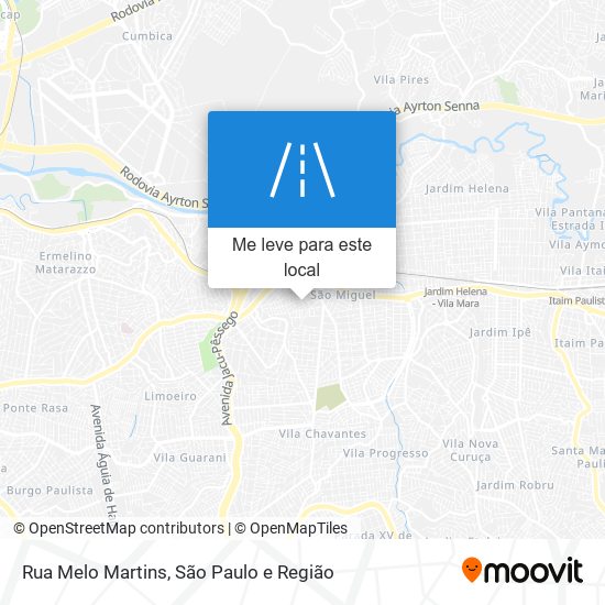 Rua Melo Martins mapa