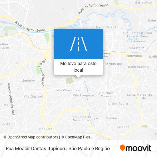 Rua Moacir Dantas Itapicuru mapa