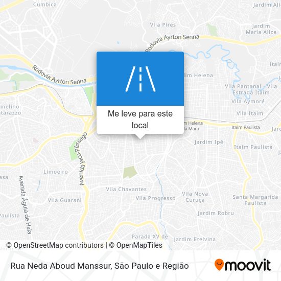 Rua Neda Aboud Manssur mapa