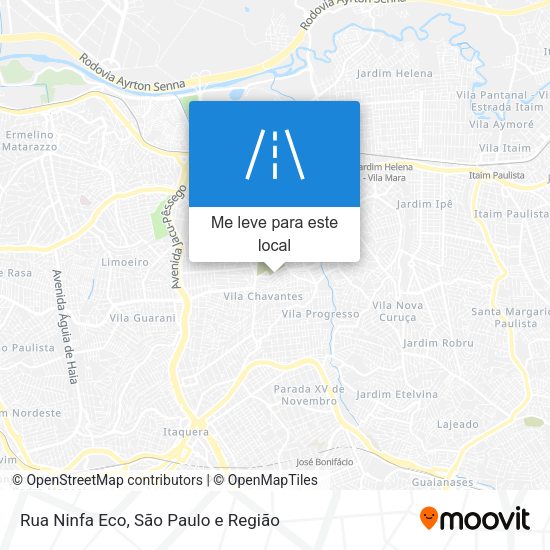 Rua Ninfa Eco mapa