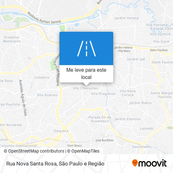 Rua Nova Santa Rosa mapa