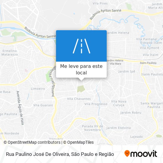 Rua Paulino José De Oliveira mapa