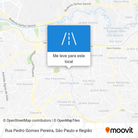 Rua Pedro Gomes Pereira mapa