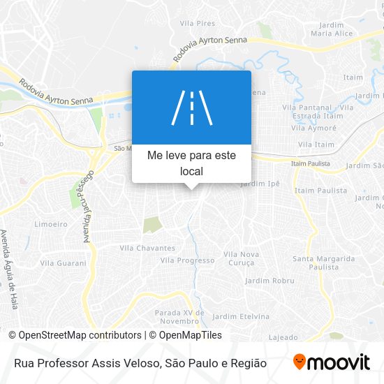 Rua Professor Assis Veloso mapa