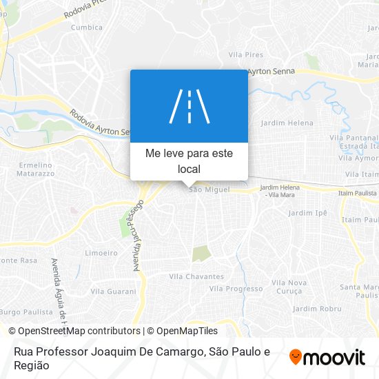 Rua Professor Joaquim De Camargo mapa