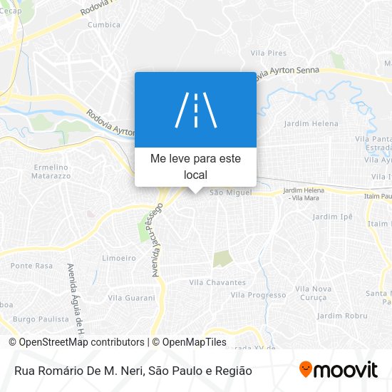 Rua Romário De M. Neri mapa