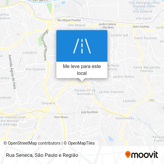 Rua Seneca mapa