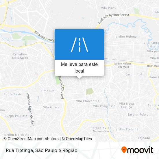 Rua Tietinga mapa
