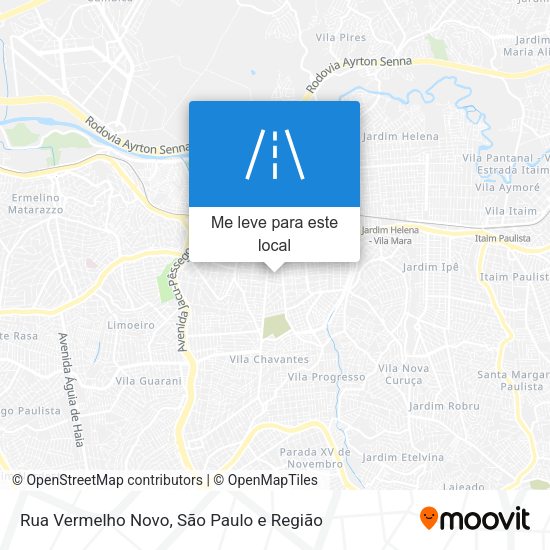 Rua Vermelho Novo mapa