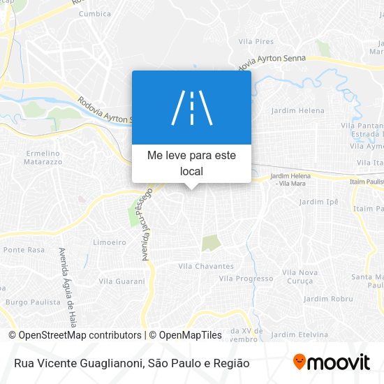 Rua Vicente Guaglianoni mapa
