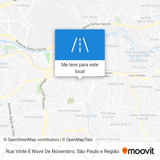 Rua Vinte E Nove De Novembro mapa