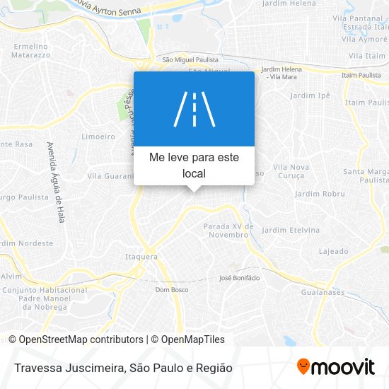 Travessa Juscimeira mapa