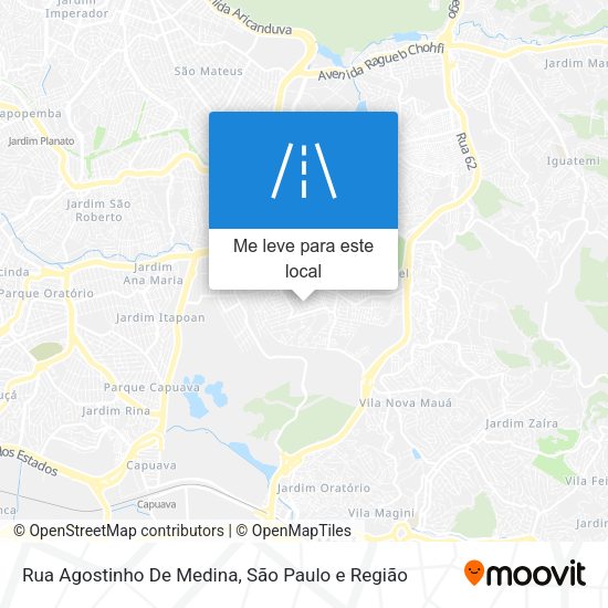Rua Agostinho De Medina mapa