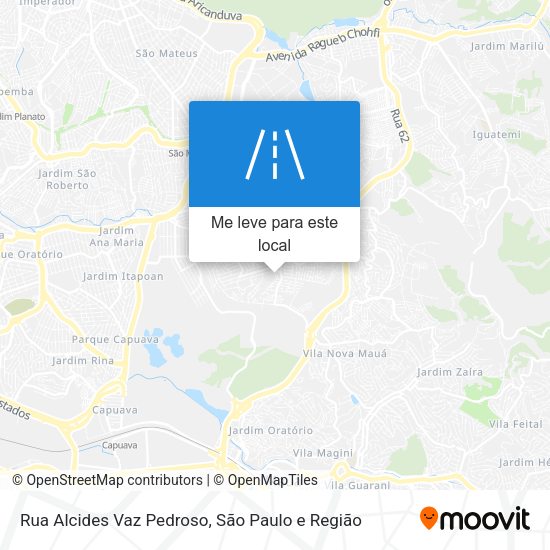 Rua Alcides Vaz Pedroso mapa
