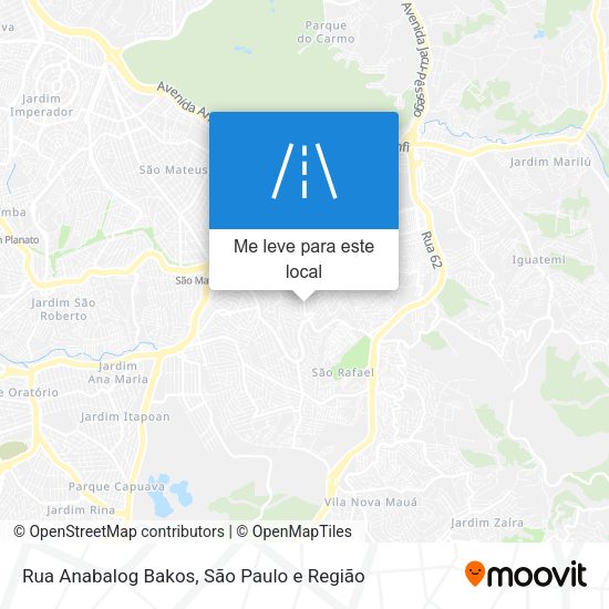 Rua Anabalog Bakos mapa