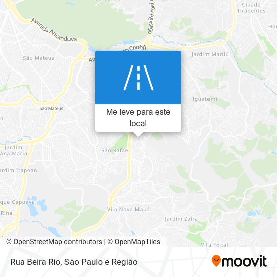 Rua Beira Rio mapa